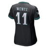 Image of Carson Wentz Philadelphia Eagles Women's Game Jersey - Black 2019