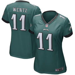 Carson Wentz Philadelphia Eagles Women's Game Jersey - Green 2019