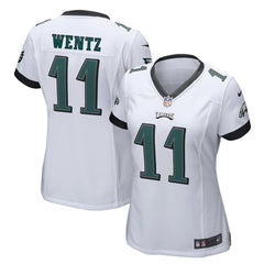 Carson Wentz Philadelphia Eagles Women's Game Jersey - White 2019