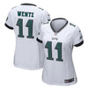 Image of Carson Wentz Philadelphia Eagles Women's Game Jersey - White 2019