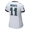 Image of Carson Wentz Philadelphia Eagles Women's Game Jersey - White 2019