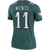 Image of Carson Wentz Philadelphia Eagles Women's Legend Jersey – Green 2019