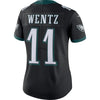 Image of Carson Wentz Philadelphia Eagles Women's Vapor Untouchable Limited Jersey – Black 2019