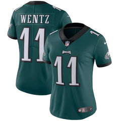 Carson Wentz Philadelphia Eagles Women's Vapor Untouchable Limited Player Jersey - Midnight Green 2019