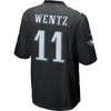 Image of Carson Wentz Philadelphia Eagles Youth Game Event Jersey – Black 2019