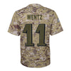 Image of Carson Wentz Philadelphia Eagles Youth Salute to Service Game Jersey - Camo 2019