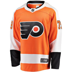 Carter Hart Philadelphia Flyers Home Premier Breakaway Player Jersey - Orange 2019