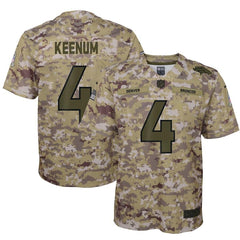 Case Keenum Denver Broncos Youth Salute to Service Game Jersey - Camo 2019