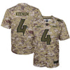 Image of Case Keenum Denver Broncos Youth Salute to Service Game Jersey - Camo 2019