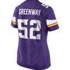 Image of Chad Greenway Minnesota Vikings Women's Game Jersey - Purple 2019