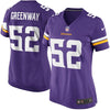 Image of Chad Greenway Minnesota Vikings Women's Game Jersey - Purple 2019