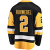 Image of Chad Ruhwedel Pittsburgh Penguins Home Breakaway Player Jersey – Black 2019