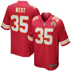 Charcandrick West Kansas City Chiefs Game Jersey - Red 2019