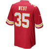 Image of Charcandrick West Kansas City Chiefs Game Jersey - Red 2019