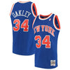 Image of Charles Oakley New York Knicks Mitchell &amp; Ness 1991-92 Hardwood Classics Swingman Jersey – Blue 2019
