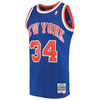 Image of Charles Oakley New York Knicks Mitchell &amp; Ness 1991-92 Hardwood Classics Swingman Jersey – Blue 2019