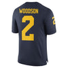 Image of Charles Woodson #2 Michigan Wolverines Jordan Brand Alumni Football Jersey - Navy 2019