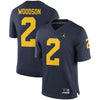 Image of Charles Woodson #2 Michigan Wolverines Jordan Brand Alumni Football Jersey - Navy 2019