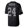 Image of Charles Woodson Oakland Raiders Mitchell &amp; Ness Retired Player Replica Jersey - Black 2019