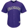 Image of Charlie Blackmon Colorado Rockies Majestic Alternate Official Cool Base Replica Player Jersey - Purple 2019