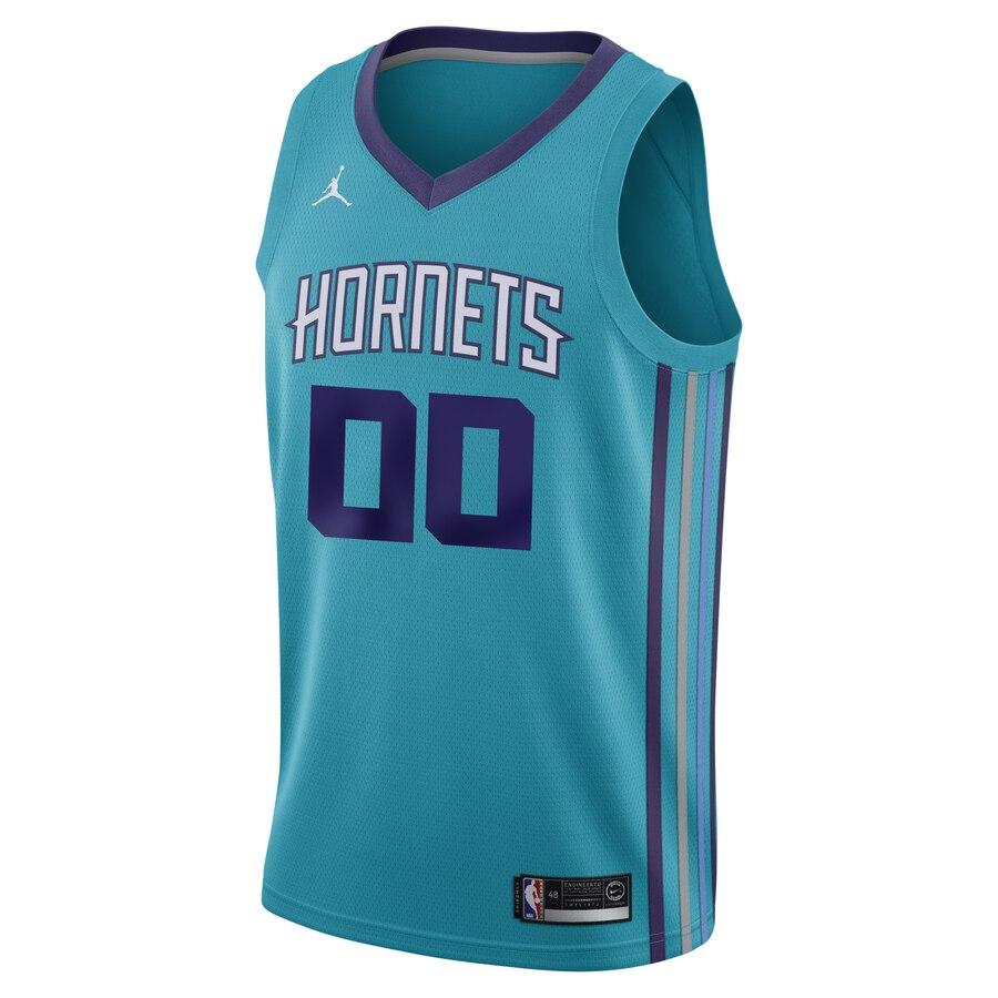 Charlotte Hornets Jordan Brand Swingman Custom Jersey Teal - Icon Edition 2019