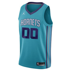 Charlotte Hornets Jordan Brand Swingman Custom Jersey Teal - Icon Edition 2019