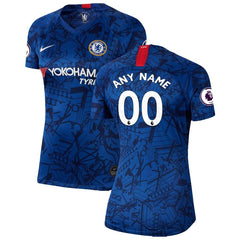 Chelsea Women's 2019 Home Breathe Stadium Replica Custom Jersey – Blue 2019