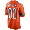Image of Chicago Bears Alternate Custom Game Jersey – Orange 2019