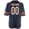 Image of Chicago Bears Custom Game Jersey - Navy 2019