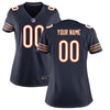 Image of Chicago Bears Women's Custom Game Jersey - Navy Blue 2019