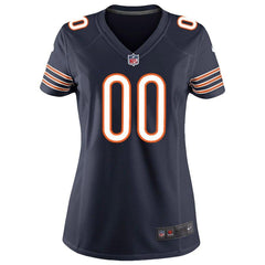 Chicago Bears Women's Custom Game Jersey - Navy Blue 2019