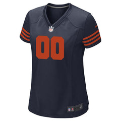 Chicago Bears Women's Custom Throwback Game Jersey - Navy 2019