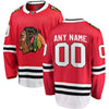 Image of Chicago Blackhawks Home Breakaway Custom Jersey - Red 2019