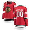 Image of Chicago Blackhawks Women's Home Breakaway Custom Jersey - Red 2019