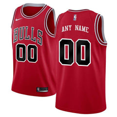 Chicago Bulls Swingman Custom Jersey Red - Icon Edition 2019