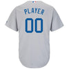 Image of Chicago Cubs Majestic Road Cool Base Custom Jersey – Gray 2019
