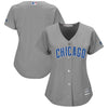 Image of Chicago Cubs Majestic Women's Alternate Cool Base Replica Team Jersey - Gray 2019