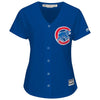 Image of Chicago Cubs Majestic Women's Cool Base Player Jersey - Royal 2019