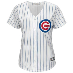 Chicago Cubs Majestic Women's Home Cool Base Custom Jersey - White 2019