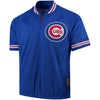 Image of Chicago Cubs Mitchell &amp; Ness Cooperstown Collection Mesh Batting Practice Quarter-Zip Jersey - Royal 2019