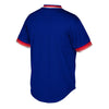 Image of Chicago Cubs Mitchell &amp; Ness Cooperstown Collection Mesh Wordmark V-Neck Jersey – Royal 2019