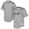 Image of Chicago White Sox Mitchell &amp; Ness Cooperstown Collection Mesh Wordmark V-Neck Jersey – Gray 2019