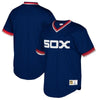 Image of Chicago White Sox Mitchell &amp; Ness Cooperstown Collection Mesh Wordmark V-Neck Jersey – Navy 2019