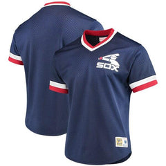 Chicago White Sox Mitchell &amp; Ness Mesh V-Neck Jersey – Navy 2019