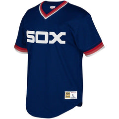 Chicago White Sox Mitchell & Ness Youth Cooperstown Collection Mesh Wordmark V-Neck Jersey – Navy 2019