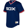 Image of Chicago White Sox Mitchell &amp; Ness Youth Cooperstown Collection Mesh Wordmark V-Neck Jersey – Navy 2019