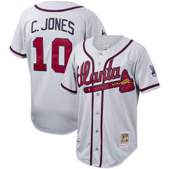 Chipper Jones Atlanta Braves Mitchell &amp; Ness Cooperstown Collection Jersey – Gray 2019