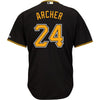 Image of Chris Archer Pittsburgh Pirates Majestic Alternate Official Cool Base Player Jersey – Black 2019