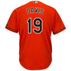 Image of Chris Davis Baltimore Orioles Majestic Alternate Official Cool Base Player Jersey - Orange 2019