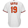 Image of Chris Davis Baltimore Orioles Majestic Cool Base Player Jersey - White 2019
